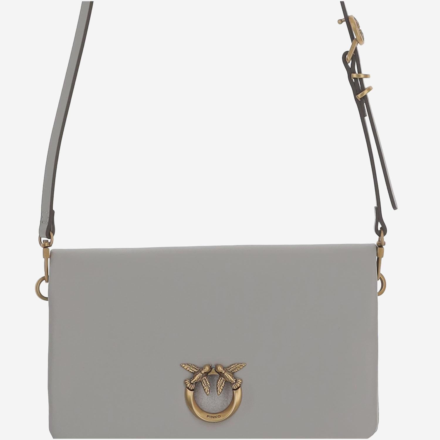 BORSA IN PELLE CON LOGO 106023 A0QOK32Q PINKO 