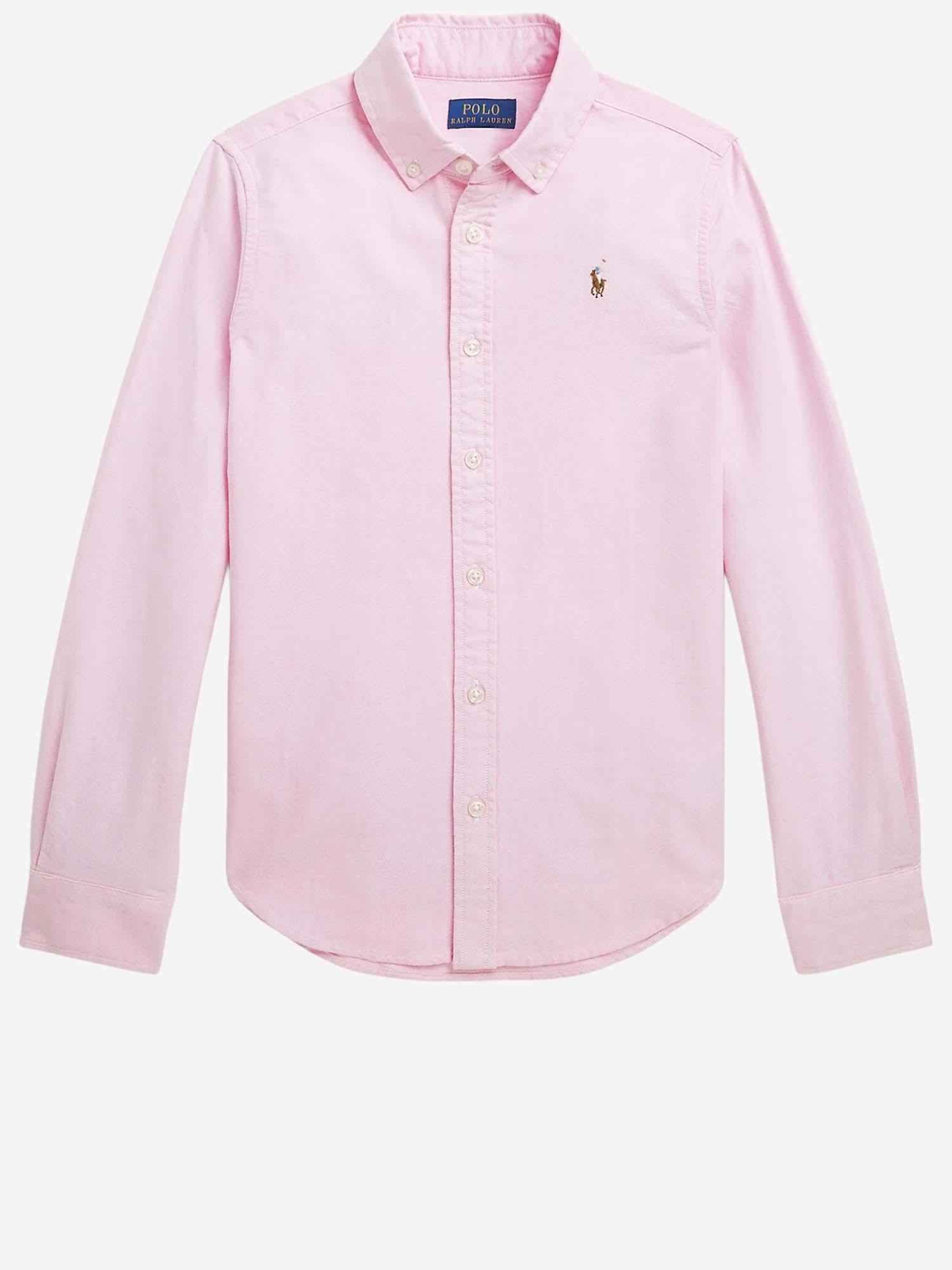 CAMICIA IN COTONE CON LOGO 313929954 002 POLO RALPH LAUREN KIDS 