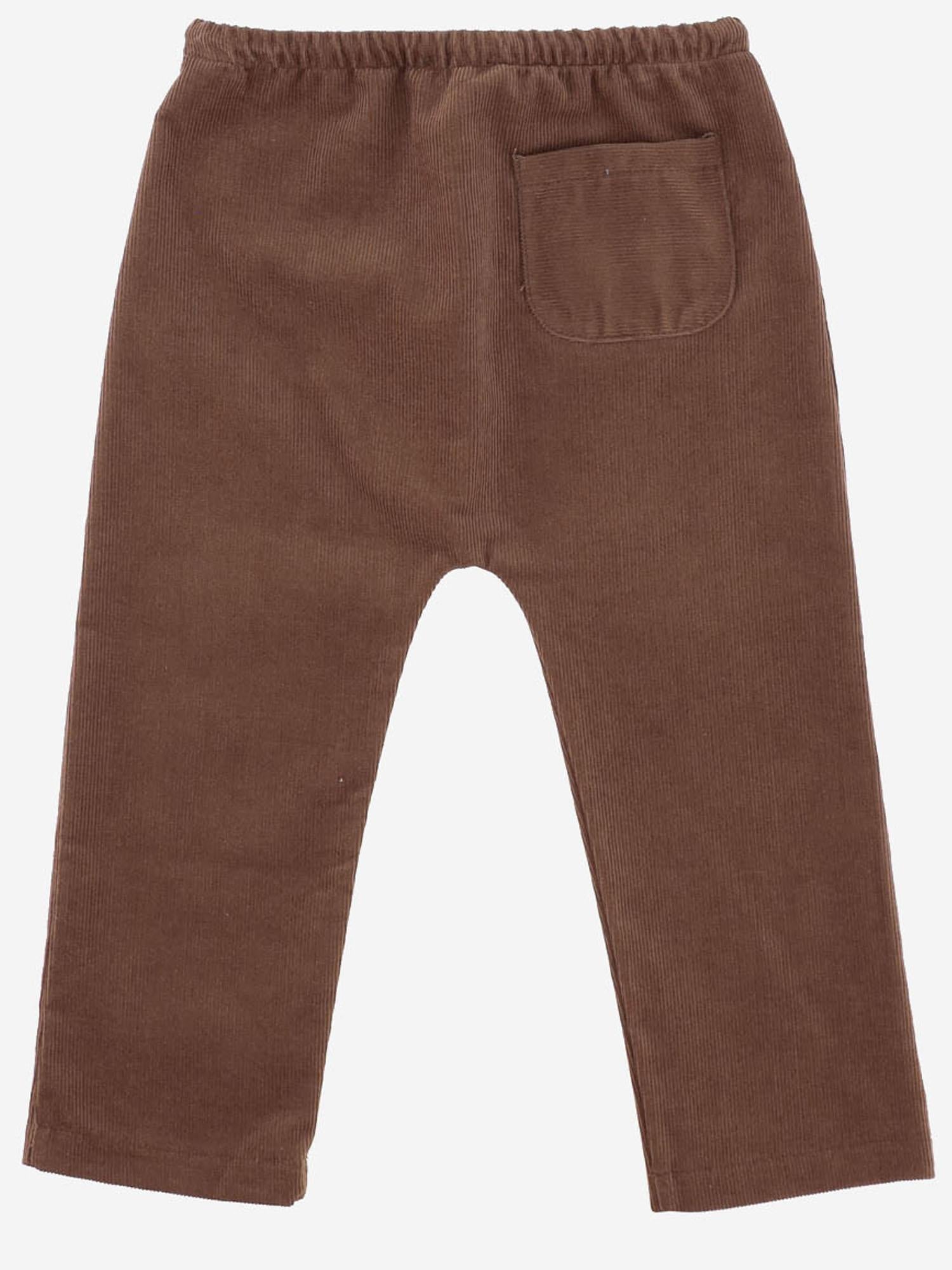 PANTALONI IN COTONE A COSTE PABLO 61 NICOLETTA FANNA KIDS 