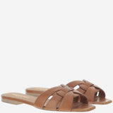 SANDALI FLAT NU PIEDS TRIBUTE 05 IN PELLE 571952 BDA002206 SAINT LAURENT 