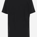 T-SHIRT IN COTONE CON LOGO AD EFFETTO COLATO 4T063A N0990 BLUMARINE 