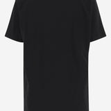 T-SHIRT IN COTONE CON LOGO AD EFFETTO COLATO 4T063A N0990 BLUMARINE 