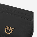 Portacarte in pelle con logo 103762 A315Z99Y PINKO 