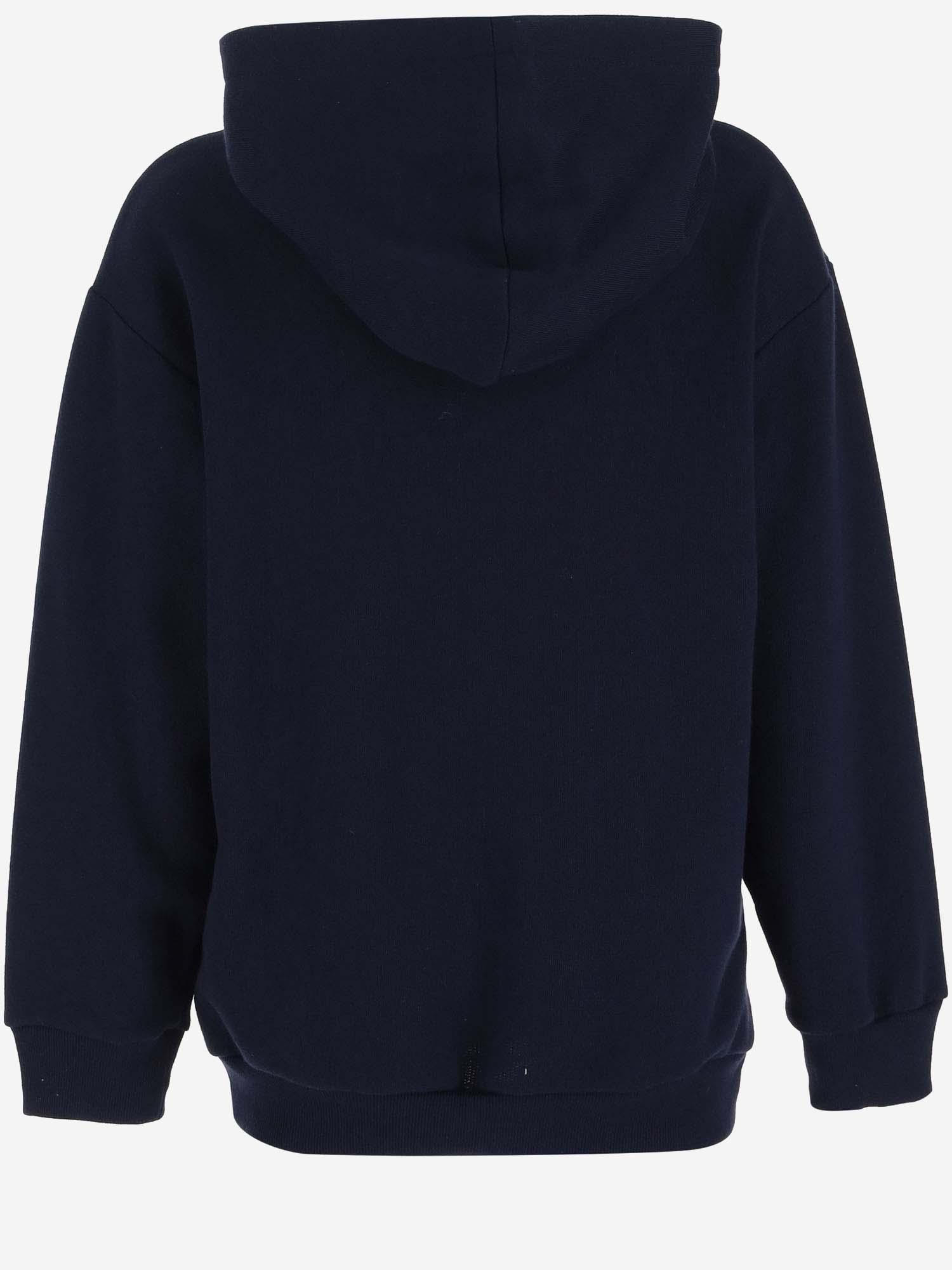 FELPA CON CAPPUCCIO IN COTONE CON LOGO 791861 XJGOF4392 GUCCI KIDS 