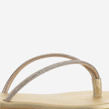 SANDALI IN PELLE CON STRASS BALOS GOLD KIMA 