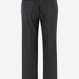 PANTALONI TEODORA IN LANA E CASHMERE A RIGHE TEODORA 5071673 QL2 