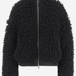 GIACCA IN LANA E ACRILICO CON EFFETTO PELLICCIA RASATA 9B00004M6567 999 MONCLER 
