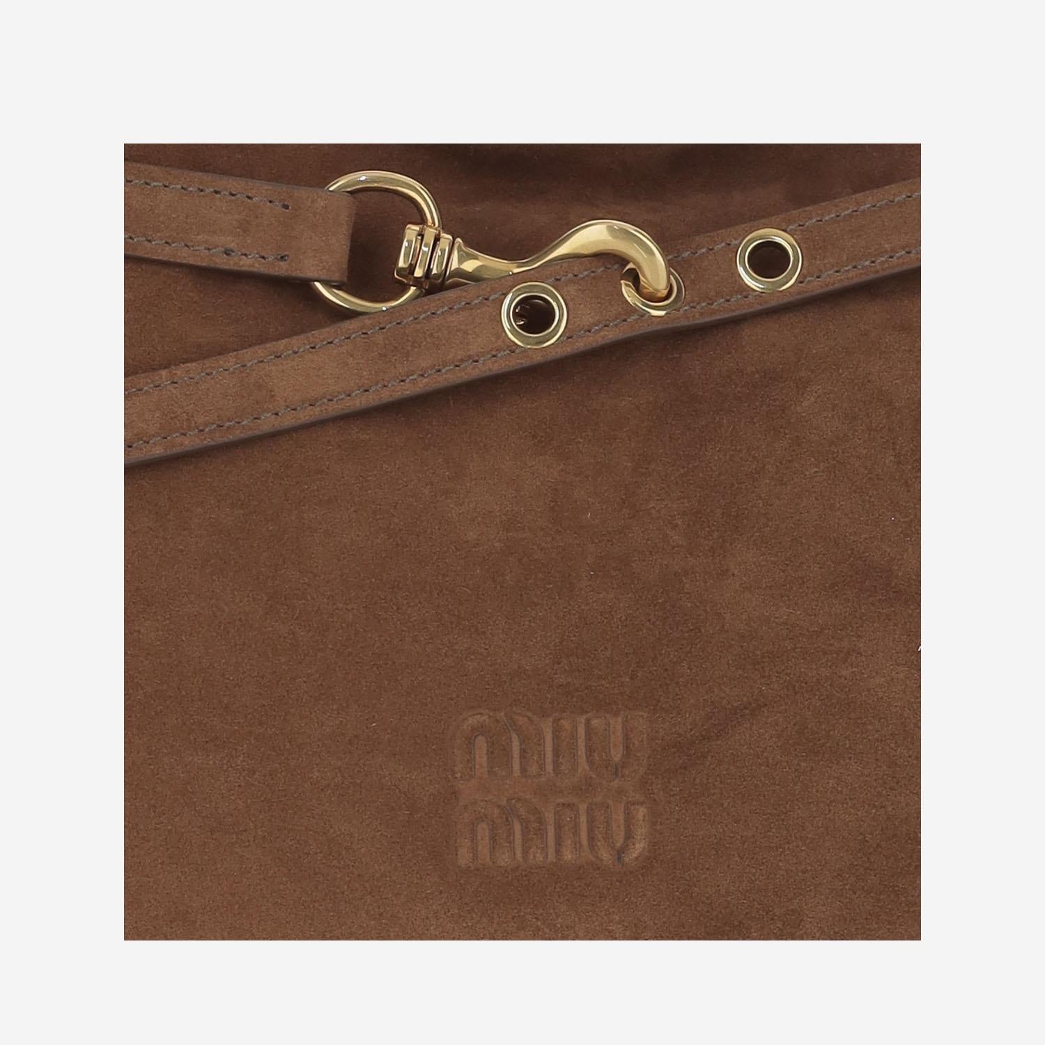 Borsa Aventure in pelle scamosciata 5BC181 2CSSF0316 MIU MIU 