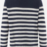 MAGLIA IN CASHMERE CON MOTIVO A RIGHE R2C103 110 BRUNO MANETTI 