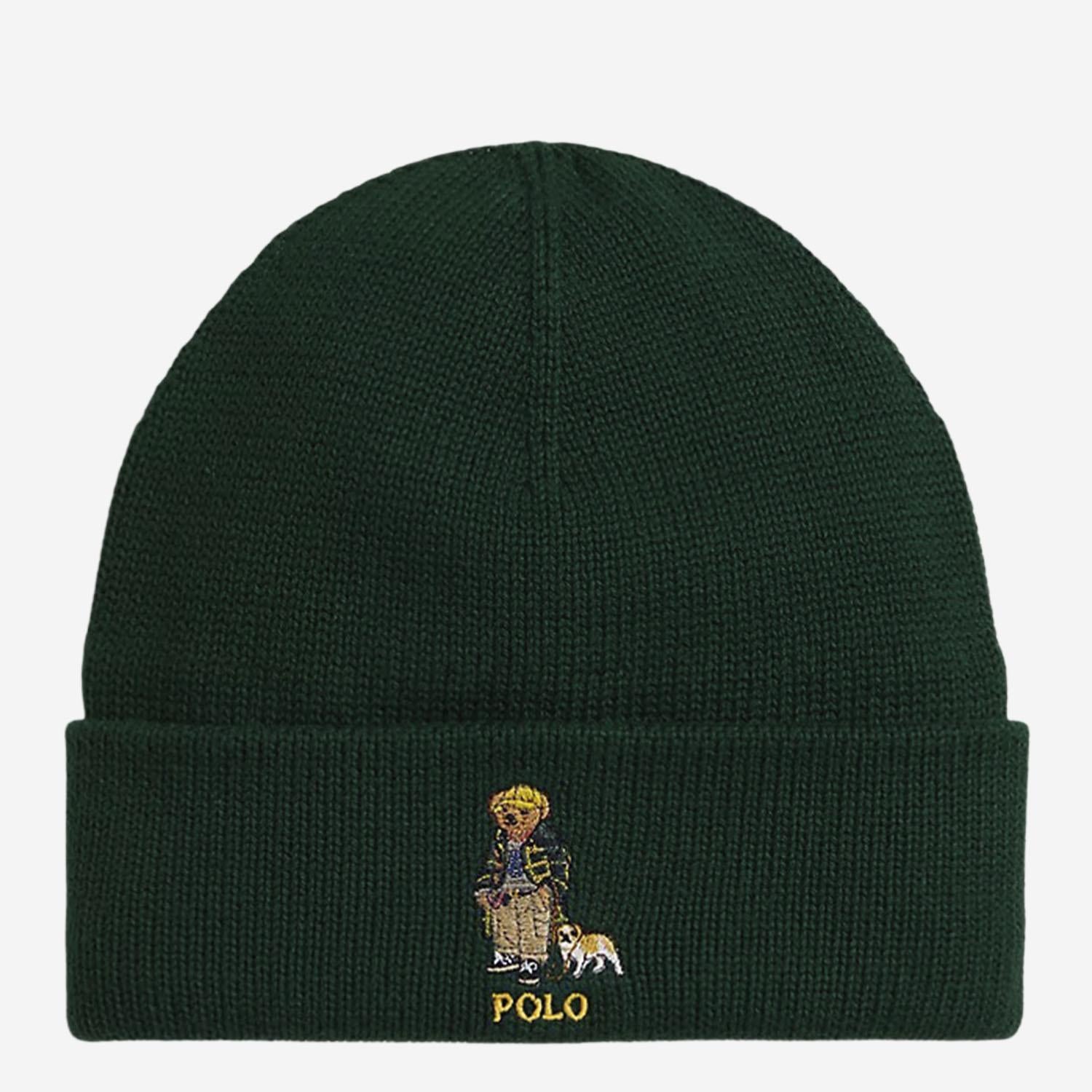 BEANIE IN COTONE CON POLO BEAR 323980658 001 POLO RALPH LAUREN KIDS 