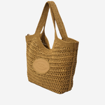 BORSA SHOPPING IN RAFIA CON LOGO XBWEBLA0300 RGM478Y TODS 