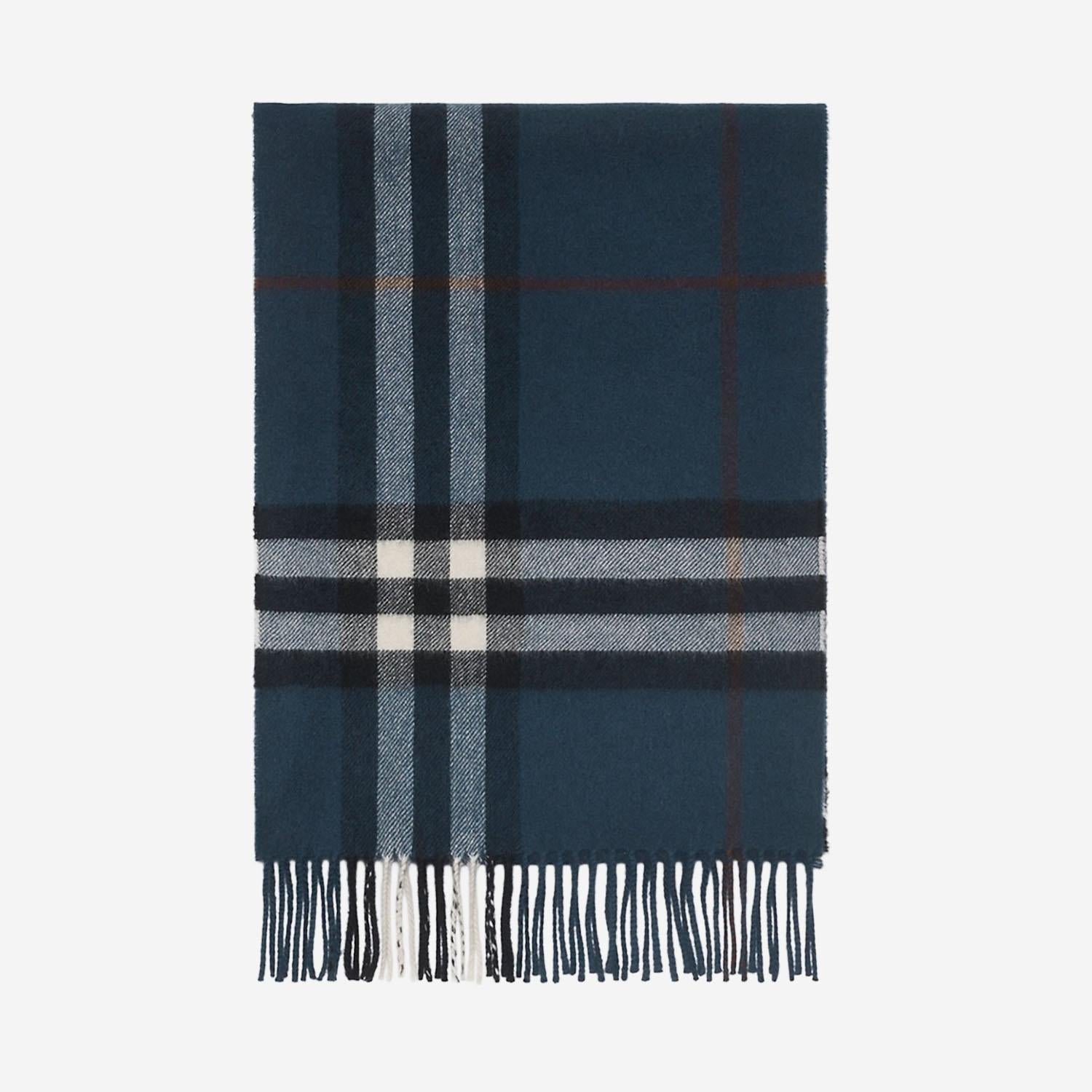 SCIARPA IN CASHMERE CON MOTIVO CHECK 8113948 MASTBLUE BURBERRY 