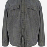 CAMICIA CON CAPPUCCIO IN COTONE CON MOTIVO A QUADRI 839189 TOM051094 BALENCIAGA 