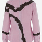 CAMICIA IN COTONE CON MOTIVO TIE-DYE DAM26TU5 PINK DONT @ ME 