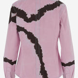CAMICIA IN COTONE CON MOTIVO TIE-DYE DAM26TU5 PINK DONT @ ME 