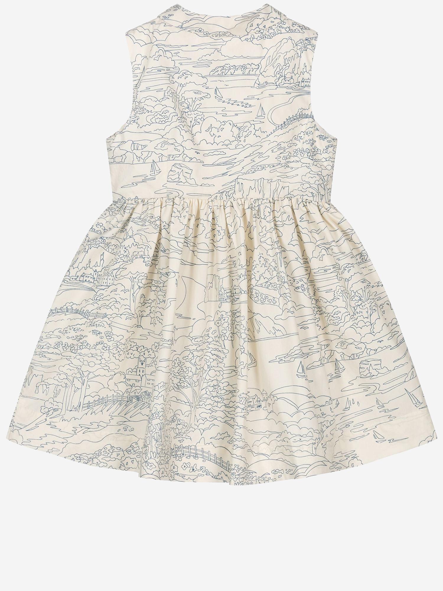 Abito con cotone con stampa grafica S06GDRW00048 677 BONPOINT KIDS 