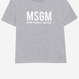 T-SHIRT IN COTONE CON LOGO S6MSJUTH051 271 MSGM KIDS 