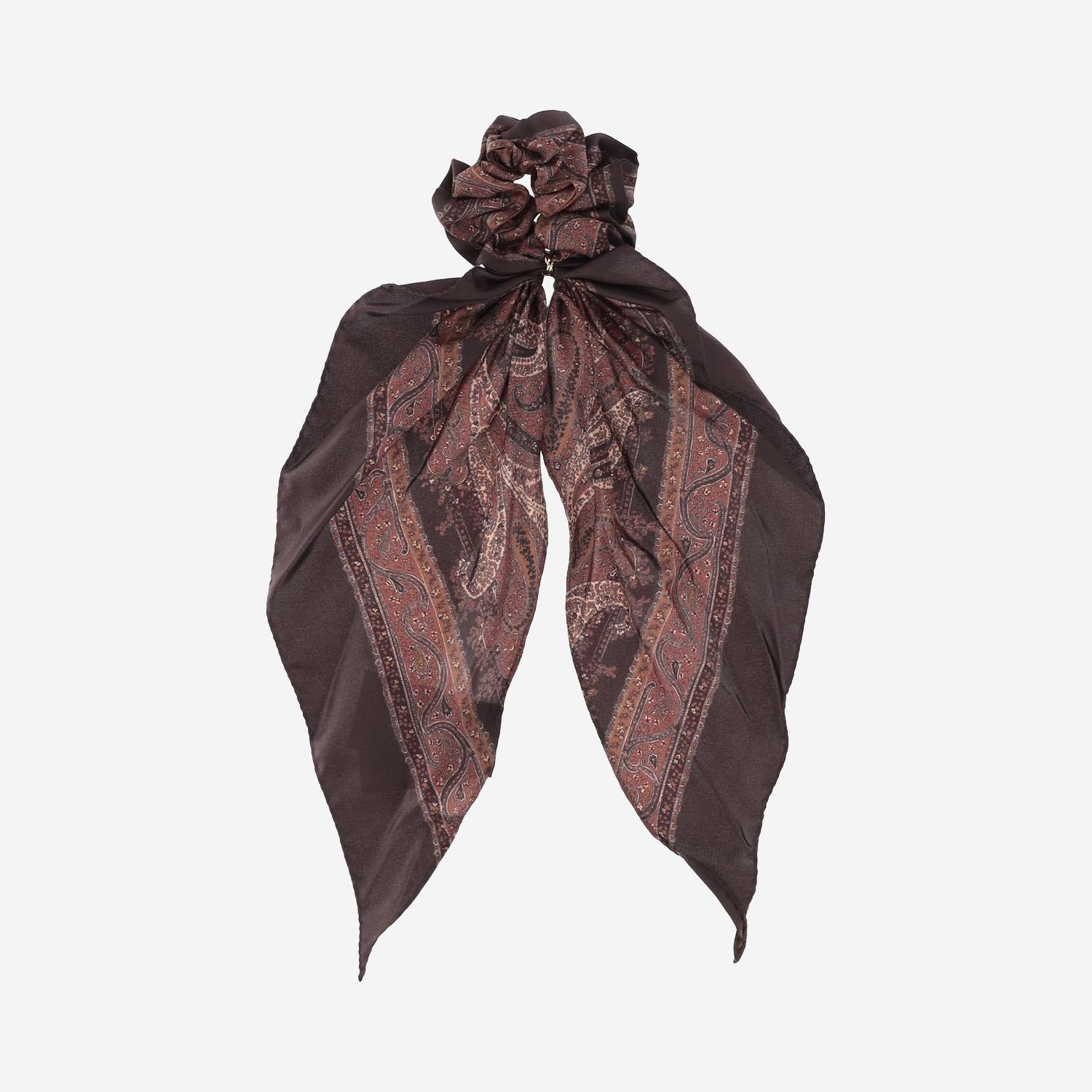 SCRUNCHIE CASSANDRE IN TWILL DI SETA 823467 3YR756389 SAINT LAURENT 
