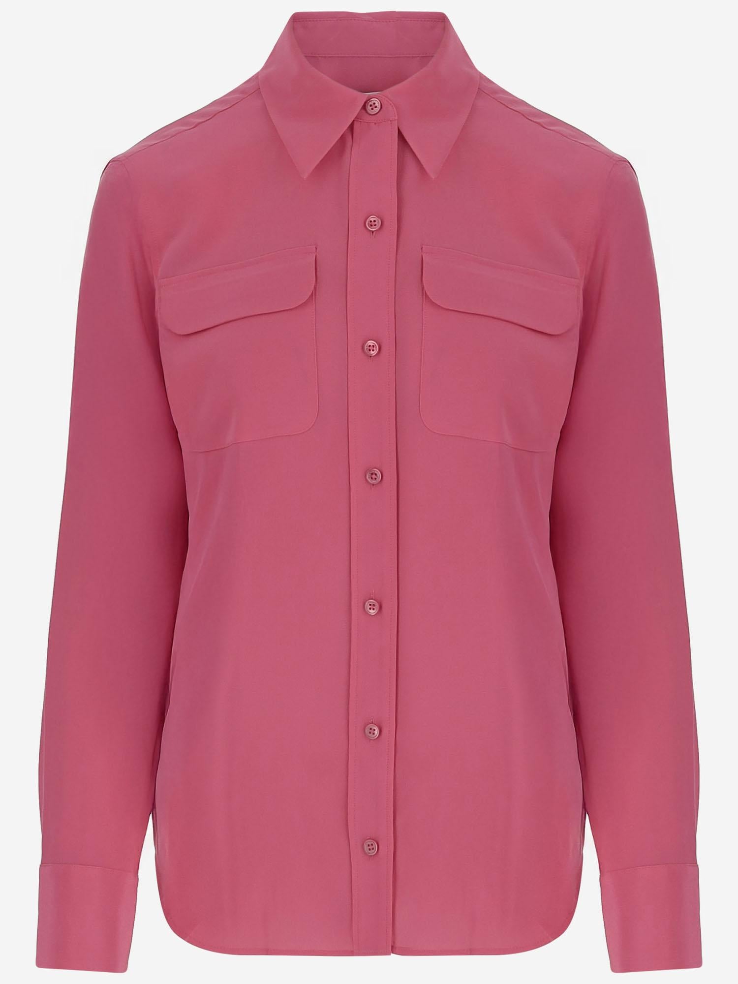 CAMICIA SIGNATURE IN SETA Q23E231 RASPBERRYSORBET EQUIPMENT 