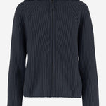 MAGLIONE CON ZIP IN LANA E CASHMERE 25517670 84 ALLUDE 