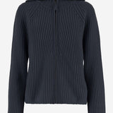 MAGLIONE CON ZIP IN LANA E CASHMERE 25517670 84 ALLUDE 