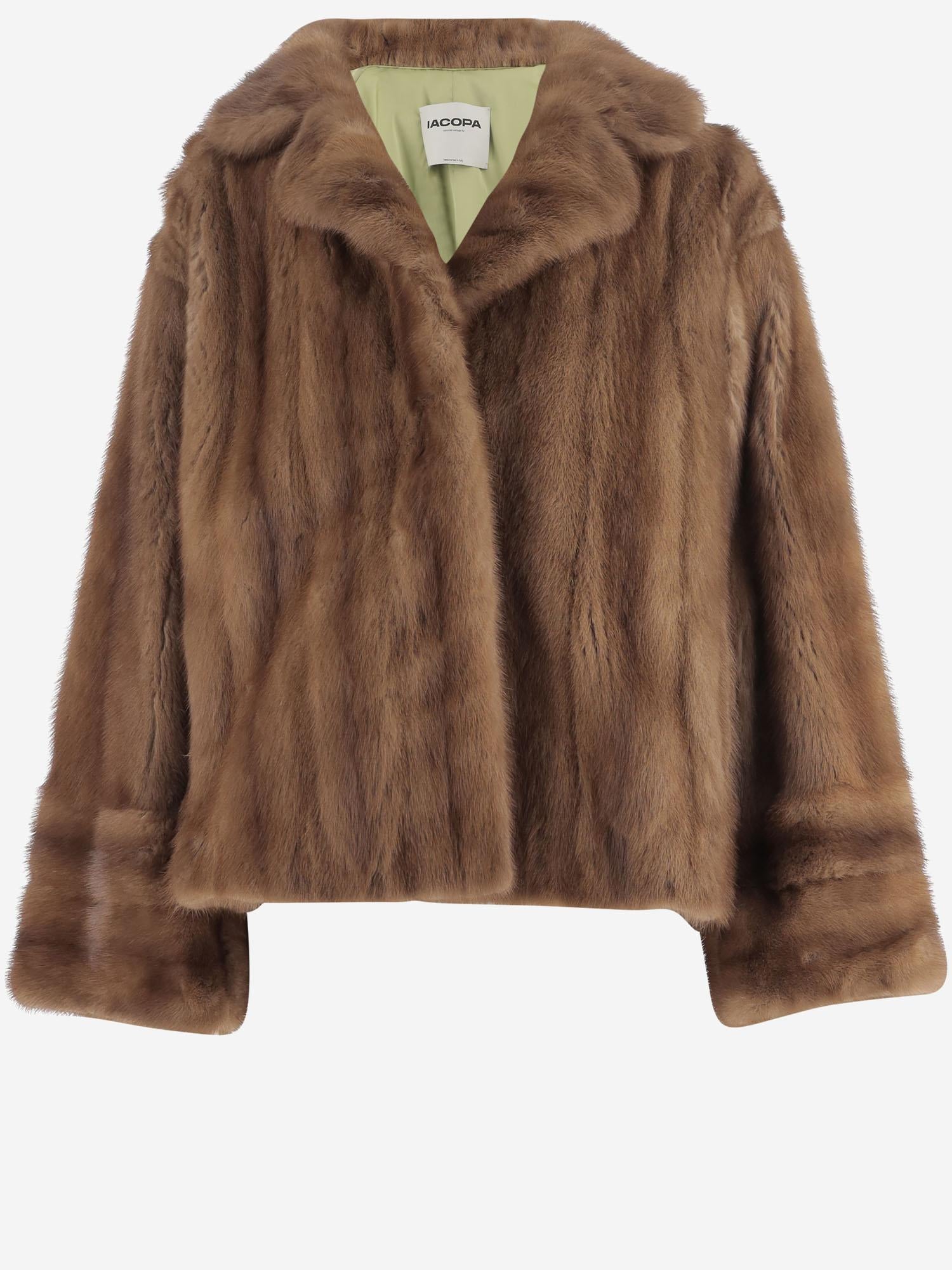 PELLICCIA DI VISONE MINK NATURALHONEY IACOPA 
