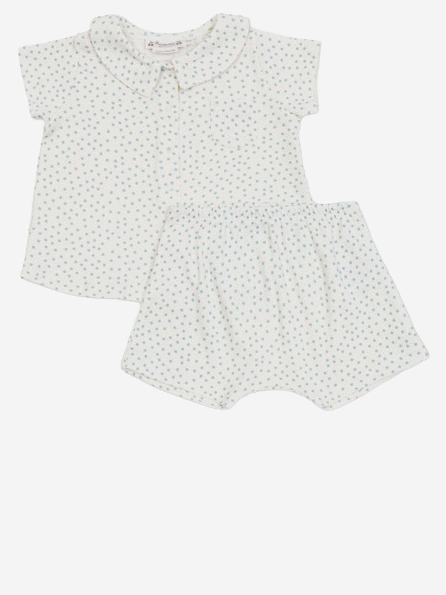 SET DI DUE PEZZI IN COTONE CON MOTIVO A POIS S06ONIK00020 715 BONPOINT KIDS 