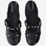 BALLERINA IN PELLE CON BORCHIE 828095 WAD4Y1080 BALENCIAGA 