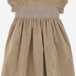 ABITO IN COTONE STRETCH CON SMOCK LILLI 56 NICOLETTA FANNA KIDS 