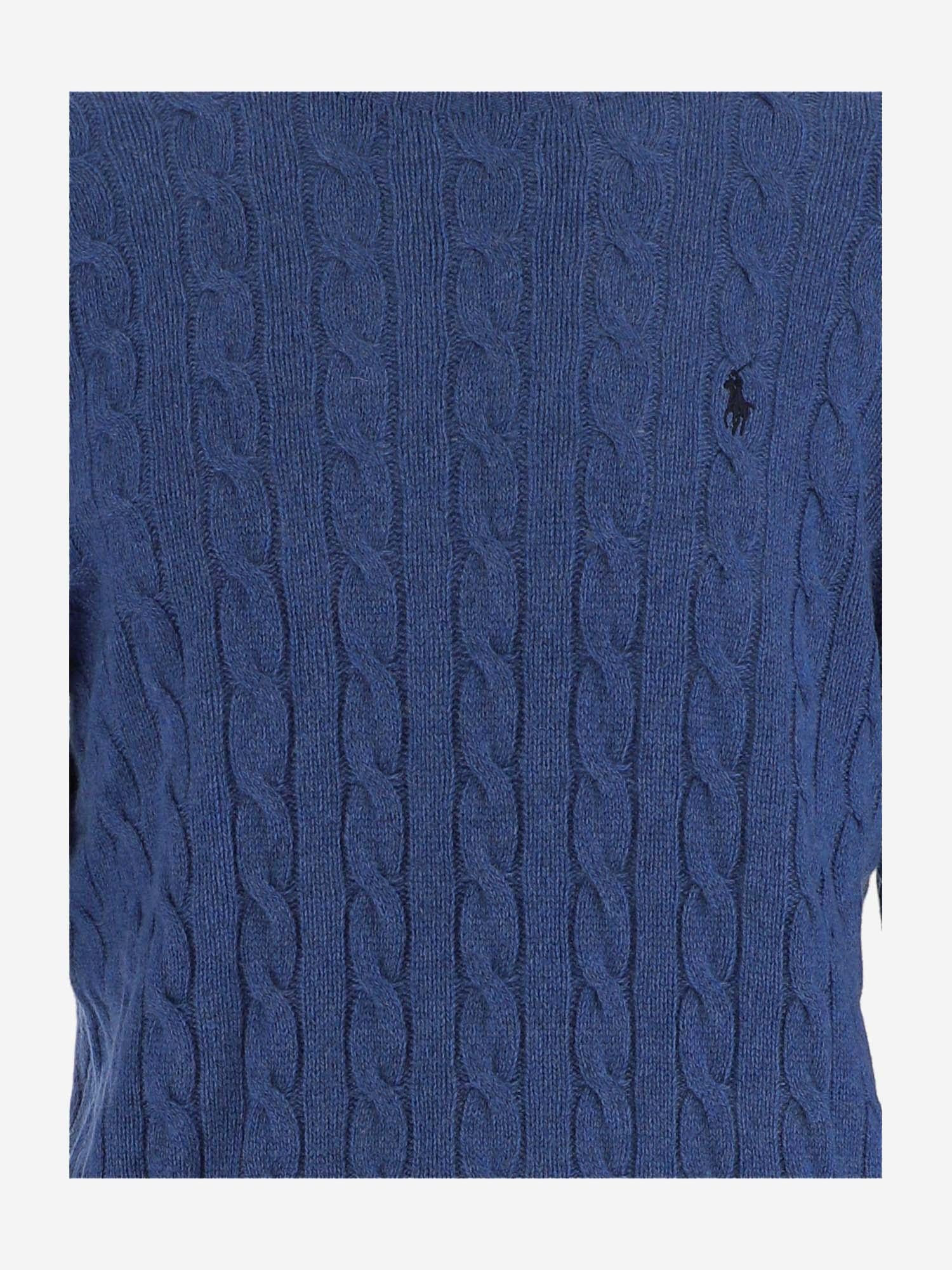 MAGLIA A TRECCE IN LANA 710876762 017 POLO RALPH LAUREN 