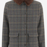 CAPPOTTO IN MISTO LANA CON COLLO IN PELLICCIA W05GOUW00024 376 BONPOINT KIDS 