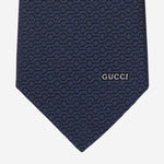 CRAVATTA IN SETA JACQUARD CON MORSETTO GUCCI 853356 4E6484100 GUCCI 