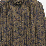 Abito in twill di seta motivo paisley 828304 Y6K904775 SAINT LAURENT 