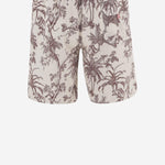 SHORTS DA BAGNO IN NYLON CON STAMPA TROPICALE GUS0010 01543L MC2 SAINT BARTH 