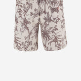 SHORTS DA BAGNO IN NYLON CON STAMPA TROPICALE GUS0010 01543L MC2 SAINT BARTH 