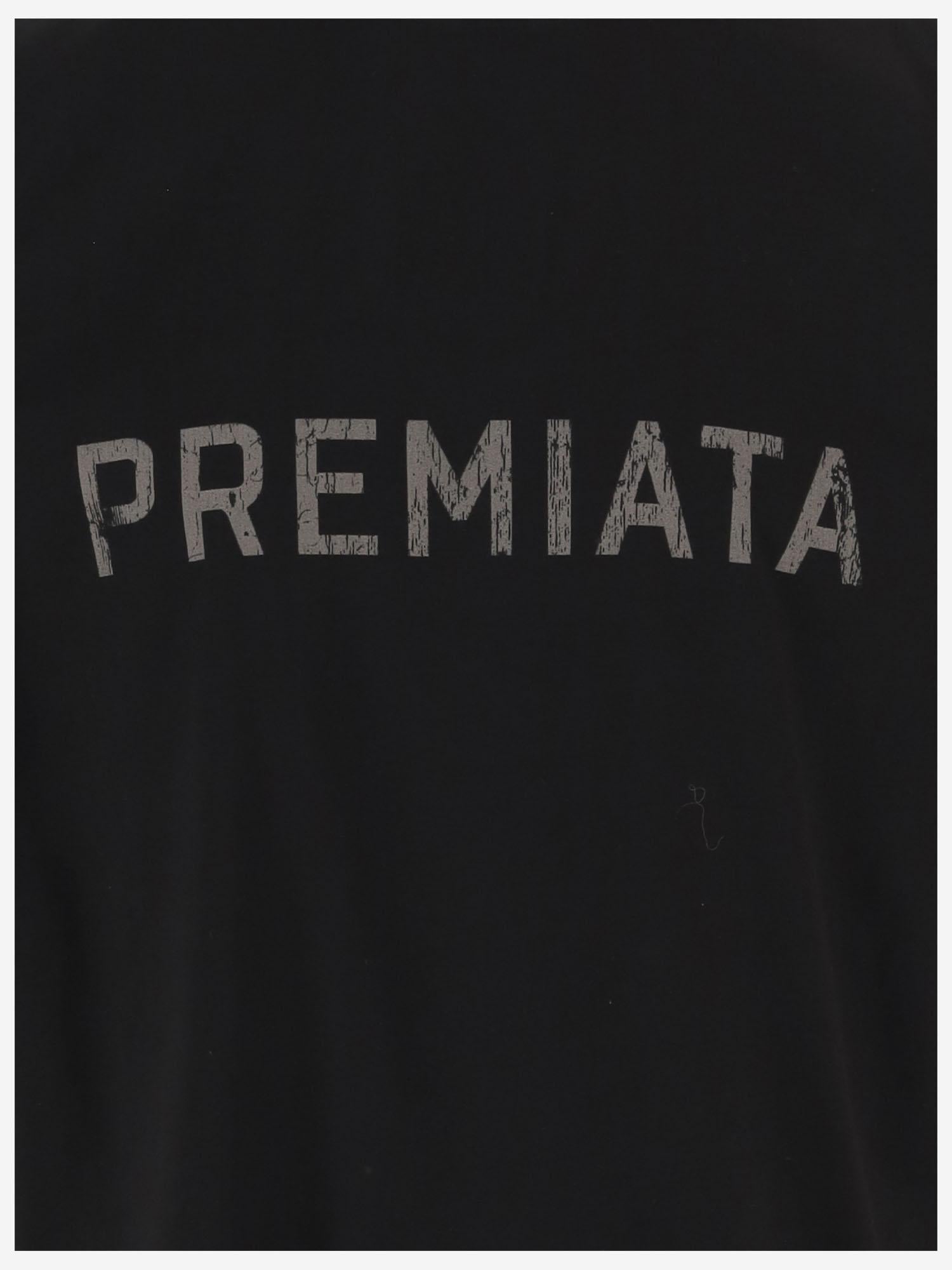 T-SHIRT IN COTONE CON LOGO PA1031 BLACK PREMIATA 