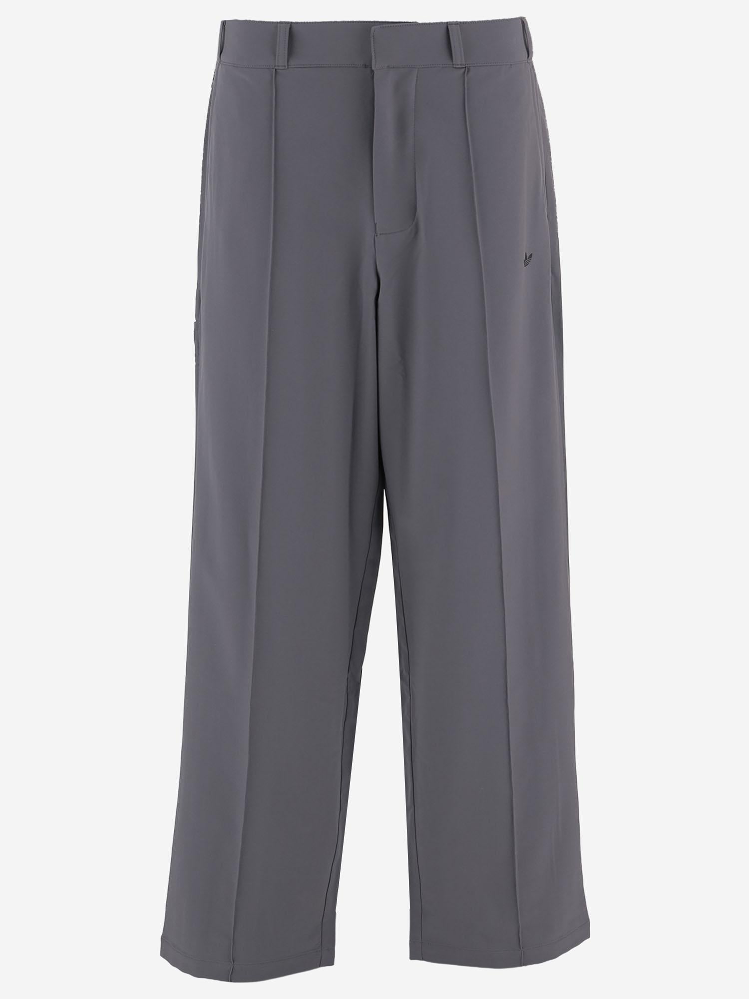 PANTALONI IN NYLON STRETCH CON LOGO KS1345 GREYFIVE ADIDAS X SONG FOR THE MUTE 