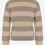POLO IN CASHMERE A RIGHE W30310JM TAUPCO GUEST IN RESIDENCE 