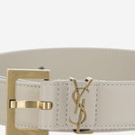 CINTURA IN PELLE LUCIDA 634437 BOO0W9207 SAINT LAURENT 