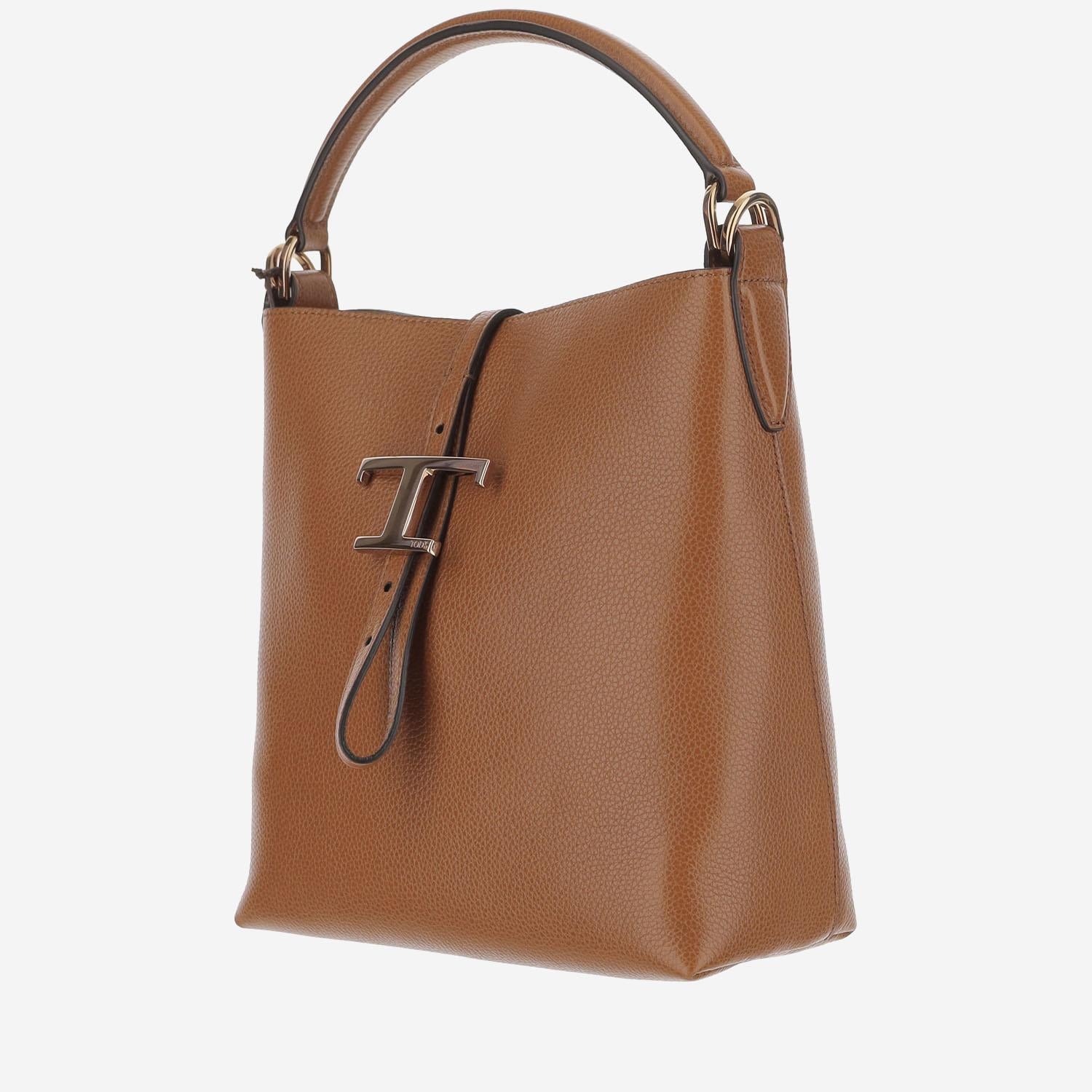 BORSA "T" BUCKET IN PELLE XBWTSEK0100XSO S410 TODS 