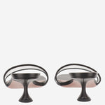 Sandali andreea glass ANDREEAGLASSSLIPPER 45BLACKTRANSPARENT AMINA MUADDI 