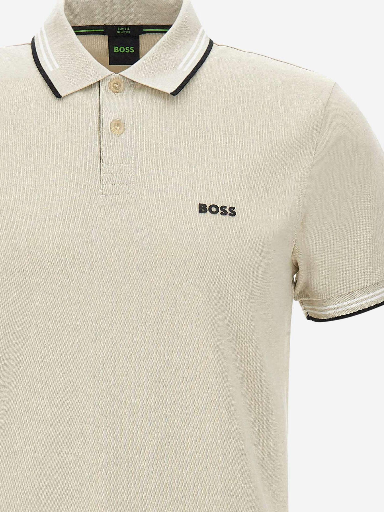 Polo in cotone stretch con logo 50506193 275 HUGO BOSS 