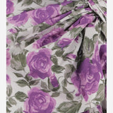 ABITO MIDI IN POPELINE DI COTONE CON MOTIVO A FIORI CH26UR125316 91O CHLOE 