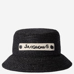 CAPPELLO BUCKET IN RAFIA CON LOGO ACU00835AW00501 990 JACQUEMUS 