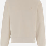 FELPA IN COTONE CON LOGO RICAMATO 859817 Y36SW7425 SAINT LAURENT 