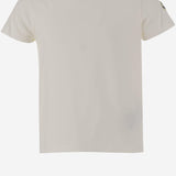 T-shirt in cotone con dettaglio realizzato alluncinetto 8C0004183907 034 MONCLER ENFANTS 