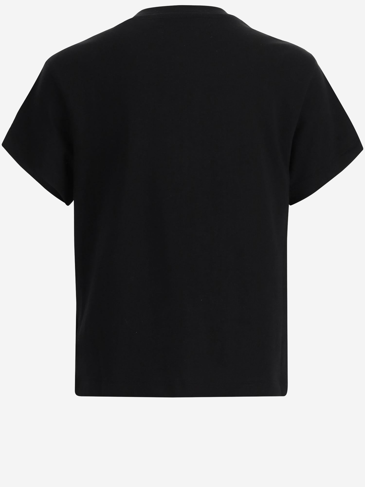 T-SHIRT IN COTONE CON STAMPA LOGO AKJYTE 1013Black AMIRI KIDS 
