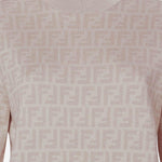 MAGLIA JUMPER IN LANA E SETA FZXE39 AYM1F1UKC FENDI 