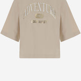 T-SHIRT IN COTONE CON STAMPA LOGO 104604 A2CSC03 PINKO 