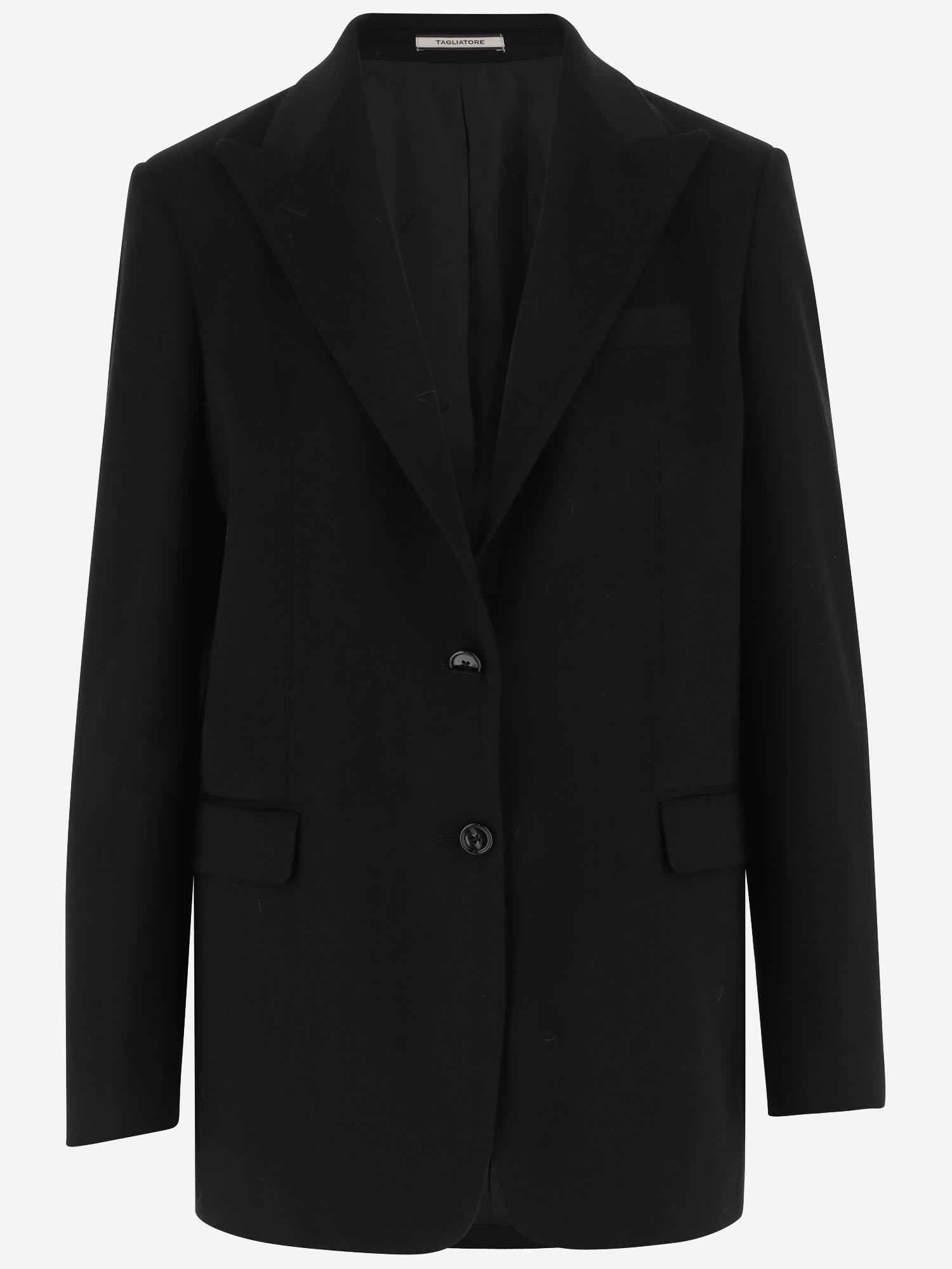 GIACCA LUNGA DUE BOTTONI in cashmere JBERTHA16B 010025N1299 TAGLIATORE 